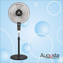 Havells Augusta 400 MM Pedestal Fan ( White and Black) with Timer