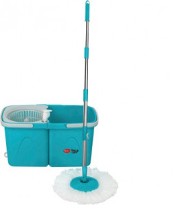 Pigeon Clean Easy Twin Bucket Spin Mop Set(Blue)