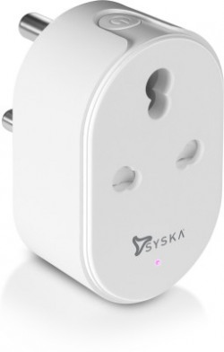 Syska MWP-003 Smart Mini Wi-fi Plug with Power Meter 16Amp(White)