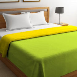 STELLAR HOME Solid Queen Comforter(Polyester, Green Glow)