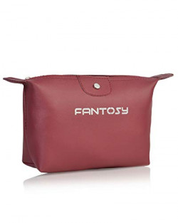 Fantosy women maroon wrist clutch pouch wallets