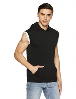 Demokrazy Men's Solid Regular Fit T-Shirt with hoddie at rs 159 only