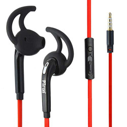 (Renewed) PTron Swift in-Ear Wired Headset with Mic (Red)
