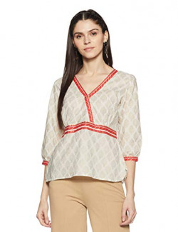 Amazon Brand - Myx Women's Cotton Straight Kurti (ETFT1C_Off White_XL)