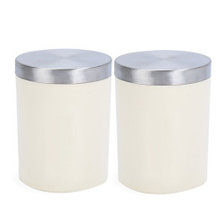 All Time Plastic Canister Set, 1.35 litres, Set of 2, Cream