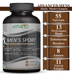 Naturyz Men's Sport Multivitamin With 55 Vital Nutrients & 13 Performance Blends Consisting - 60 Tablets