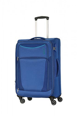 American Tourister Portland Polyester 80 cms Blue Softsided Check-in Luggage (FL9 (0) 01 003)