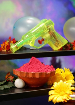 Herbal Gulal Pure Playing Holi Color Powder Pack of 4(Multicolor, 500 g)