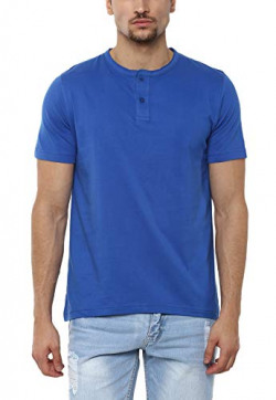 Aventura Outfitters Men's Royal Blue Henley T-Shirt - L (AV901-L)