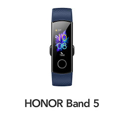 HONOR Band 5 (MidnightNavy)- Waterproof Full Color AMOLED Touchscreen, SpO2 (Blood Oxygen), Music Control, Watch Faces Store, up to 14 Day Battery Life