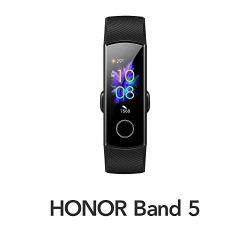 HONOR Band 5 (MeteoriteBlack)- Waterproof Full Color AMOLED Touchscreen, SpO2 (Blood Oxygen), Music Control, Watch Faces Store, up to 14 Day Battery Life