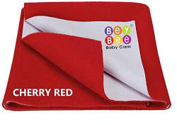 Bey Bee Quick Dry Baby Bed Protector Waterproof Sheet Large and X-Large (X-Large, Red)