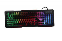 (Renewed) Cosmic Byte CB-GK-08 Corona Wired Gaming Keyboard with Rainbow LED