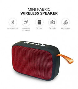 Jumpsy MG2 Bluetooth Speaker USB/SD Card/Lightweight/MIC/FM Multiple Audio Stereo Speaker with Deep Bass/Wireless Calling and aux Support for All Devices (Assorted Colour)