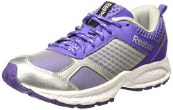 Reebok Women's Sporty Run Lp White/Silver/Purple Running Shoes - 6 UK/India (39 EU)(8.5 US)(M48314)