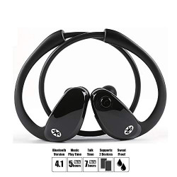 eKlasse EKBTEP15XM Bluetooth Sports Headset (Black)