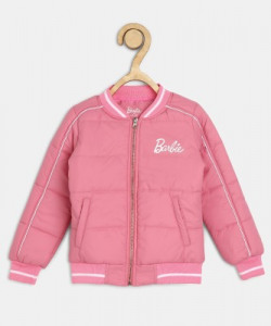 Barbie Full Sleeve Solid Girls Jacket