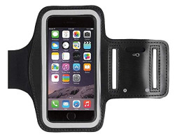 Mobile Gear Jogger's/Working Out Arm Band for Apple iPhone 6/6S/7/8 (Black)