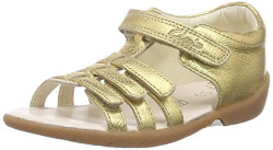 Clarks Girl's Kiani Glo FST Gold Leather Clogs-5.5 UK/India (22 EU) (91261174236055)