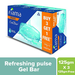Fiama Men Refreshing Pulse Gel Bar - 125g (Buy 3 Get 1 Free)