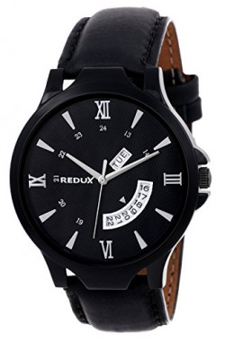 Redux Analogue Day Date Functioning Men's & Boy's Watch (Black)