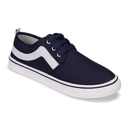 World Wear Footwear-9104 Navy Exclusive Range of Casual Sneakers Loafers Shoes
