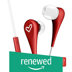 (Renewed) Energy Sistem Style 1+ in- Ear Earphones with Mic (Red)