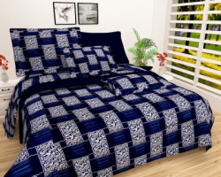 NEW STYLE VG 180 TC Microfiber Double Self Design Bedsheet(Pack of 1, Multicolor)