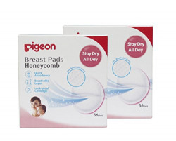 Pigeon Honeycomb Breast Pads Combo, 36 Pieces (Pack of 2)