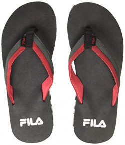 Fila Men's Boon Blk/Rd Slippers-9 UK (43 EU) (10 US) (11005440)