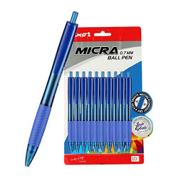 Luxor Micra Ball Pen Blue (10's Box)