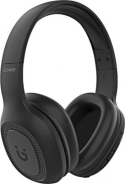 Gionee EBTHP2 Wireless Ultra-Light High Bass Stereo & 20 Hrs Playback Time Bluetooth Headset(Black, Wireless over the head)