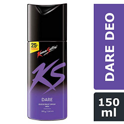 Kama Sutra Dare Deodorant for Men | Long Lasting Warm & Vibrant Fragrance | Suitable for Sensitive Skin | Deodorant for Gym & Party Enthusiasts | Energetic & Refreshing body spray | Aerosol Series, 150 ml