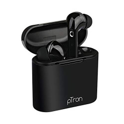 PTron Bassbuds Lite in-Ear True Wireless Bluetooth Headphones (TWS) with Mic - (Black)