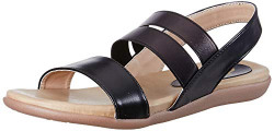 Flavia Women's Black Fashion Sandals-6 UK (38 EU) (8 US) (FL-06/BLK/06)