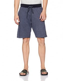 Amazon Brand - Symbol Men's Lounge Shorts (KSH17-03_Blue Melange_Large)