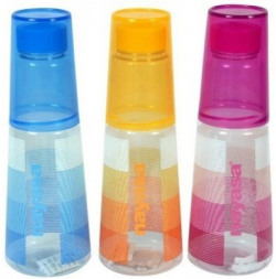 Nayasa glass bottle 1000 ml Bottle(Pack of 3, Blue, Pink, Orange)