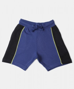 Miss & Chief Short For Boys Casual Solid Pure Cotton(Dark Blue, Pack of 1)