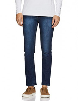 Newport University Men's Slim Fit Jeans (NUJN1039A_Indigo Light wash_34)