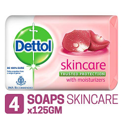 Dettol Skincare Soap, 125g (Pack of 4)