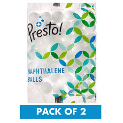 Amazon Brand - Presto! Naphthalene Balls - 200 g (Pack of 2)