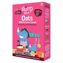 Slurrp Farm Organic Cereal | Oats | Instant Healthy Wholesome Food for Babies, 250 g