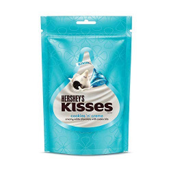 Kisses Hersheys Cookies N Creme Pouch, 10 X 33 g