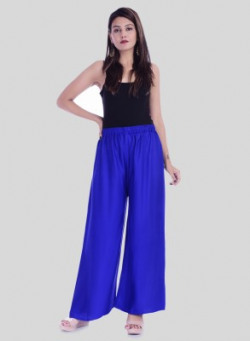 PinkCity Style Regular Fit Women Blue Trousers