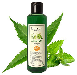 Khadi Natural Herbal Neem,Tulsi and Aloe vera Shampoo-Anti Hairfall and Anti Dandruff Shampoo,200ml