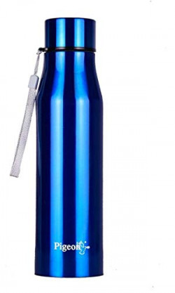  Pigeon Glamour Stainless Steel Water Bottle, 600ml, Blue Pigeon