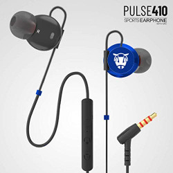 Ant Audio Pulse 410 Sports Wired Magnetic Headsets with Mic - Black Blue