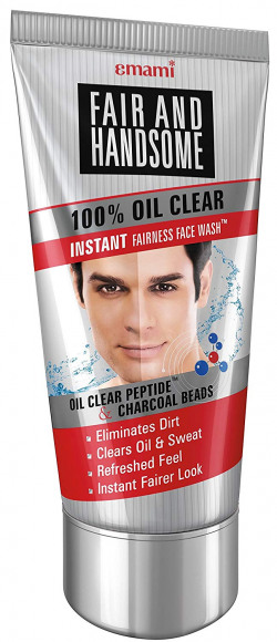 Emami Fair and Handsome 100% Oil Clear Face Wash, 100g