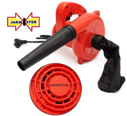 JAKMISTER 600 W, 70 Miles/Hour Unbreakable Plastic Electric Air Blower Dust PC Vacuum Cleaner (Standard Size, Red)