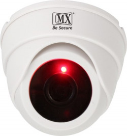 MX Dummy Fake Infrared Sensor Dome Wireless Security Camera With Red Led Realistic Looking CCTV Surveillance - Dummy4 Security Camera(1 Channel)